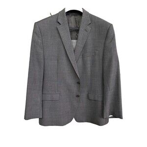Ralph Lauren Men’s 2‎ Piece Suit Charcoal Checked Pattern Designer